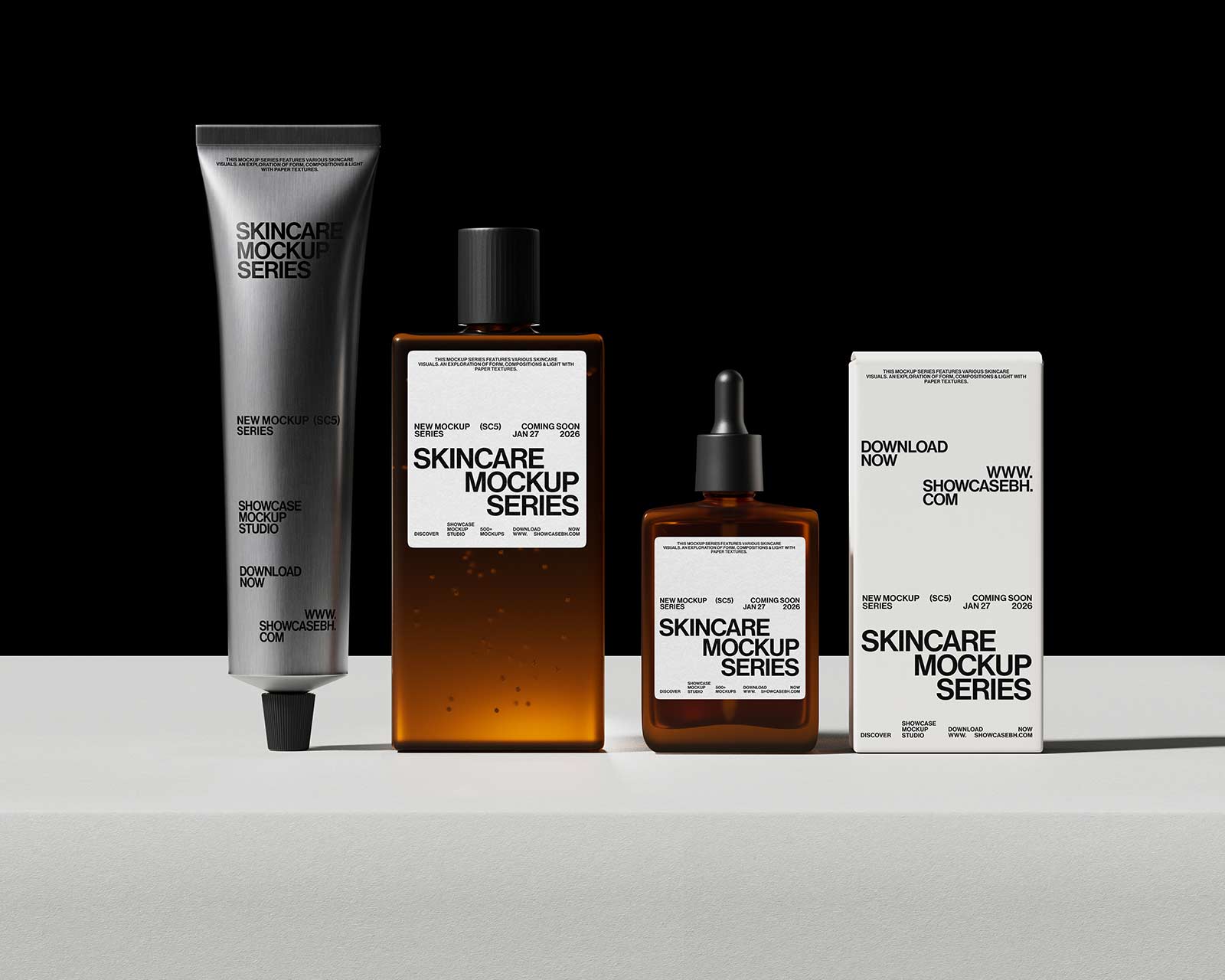 SC5_Skincare Mockup Bundle – Showcase Mockup Studio