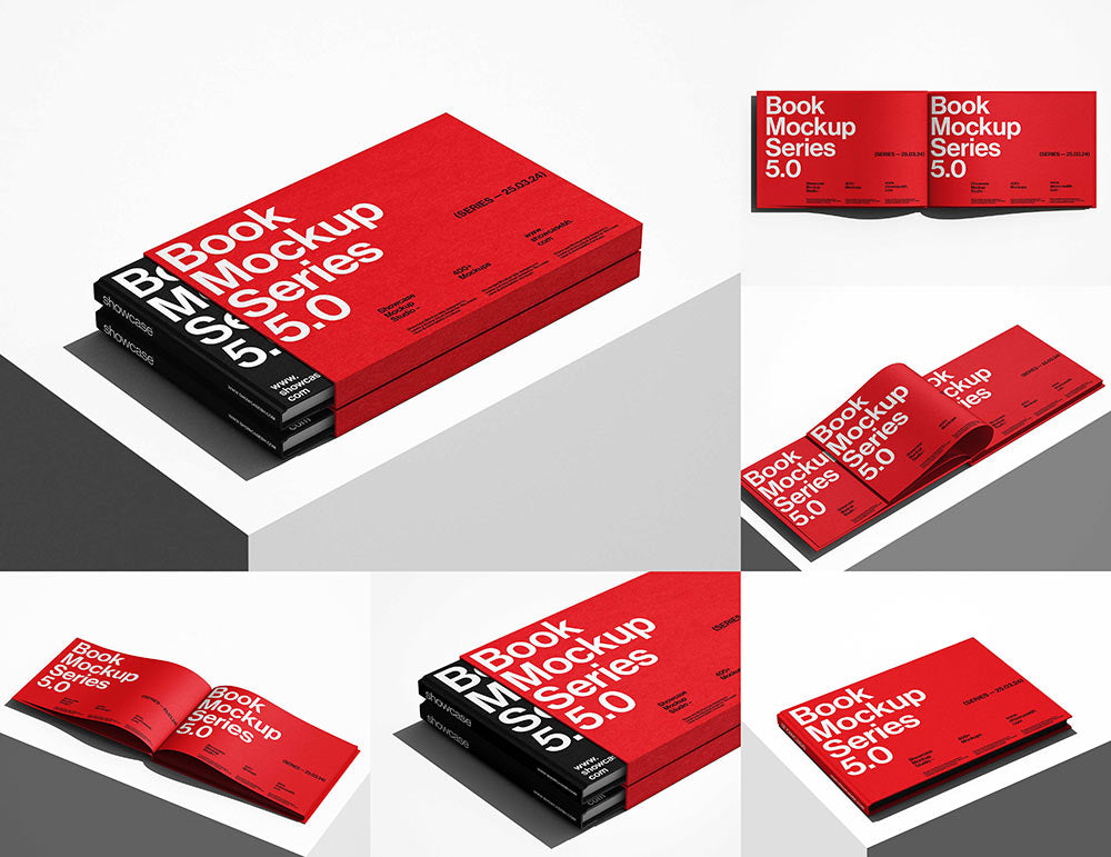 BF5_Book Folder Mockup Bundle