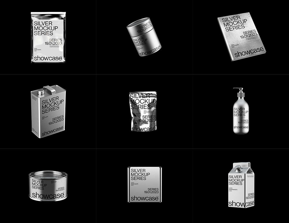 Silver Mockup Bundle
