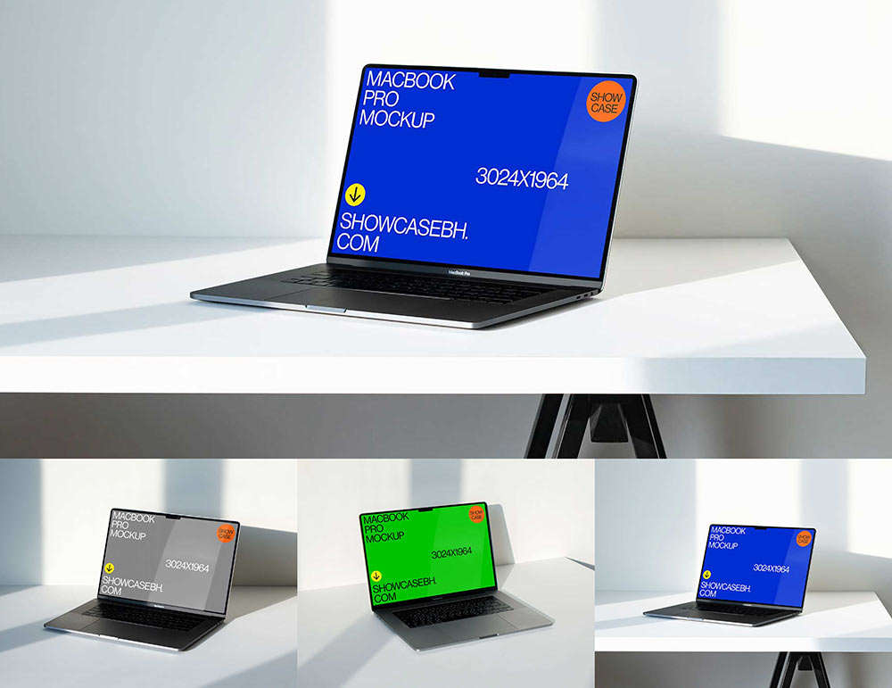 B_MacBook Mockup Bundle